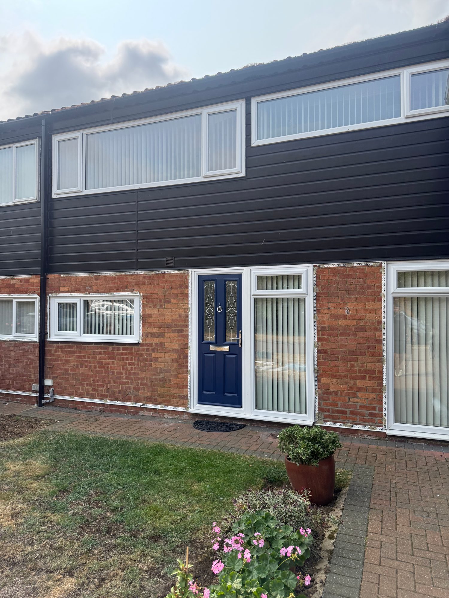 Before, Ground Floor Exterior Makeover: Clean White Render Finish, Milton Keynes village (4)