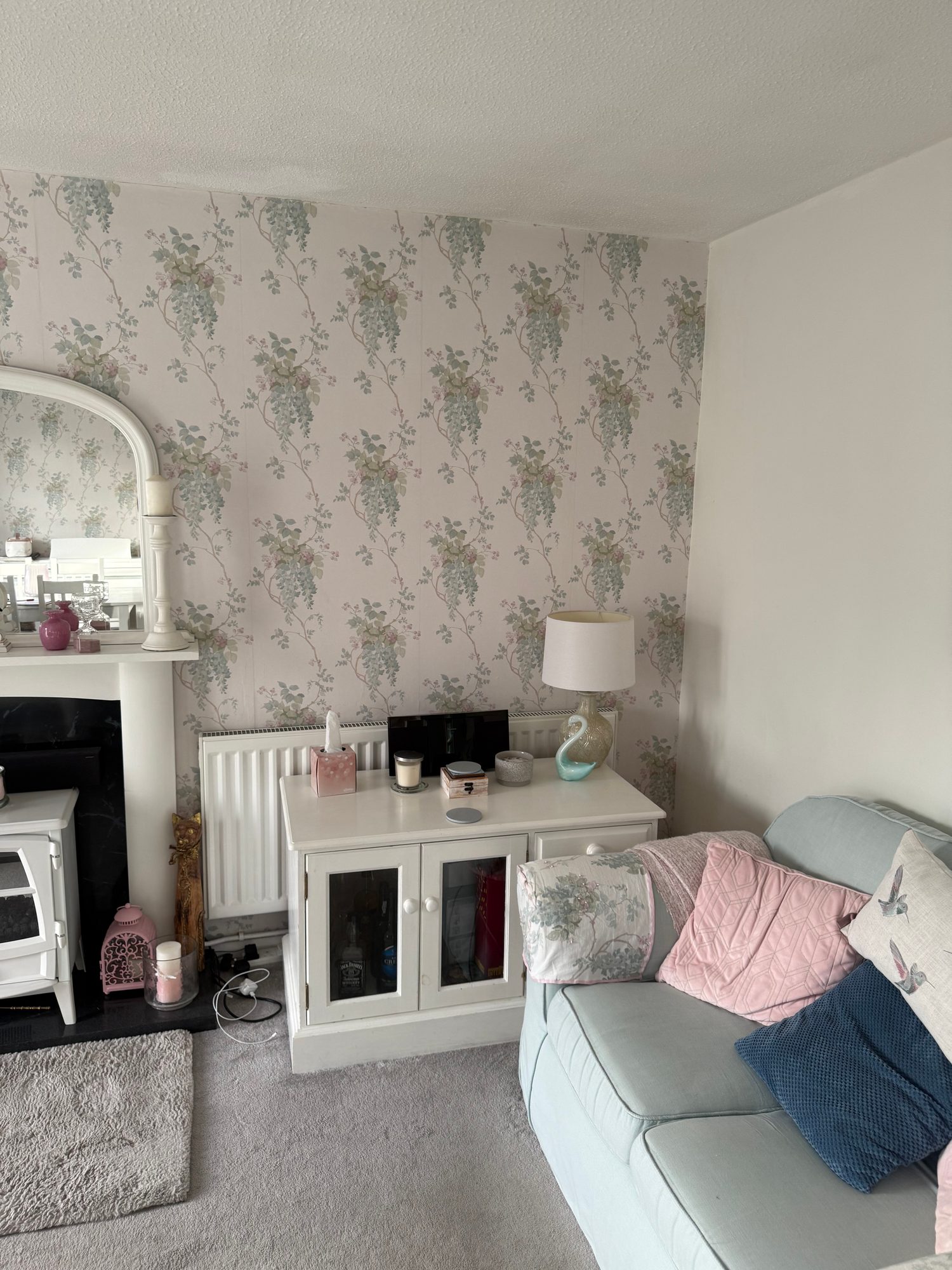 Living room interior before the conversion
