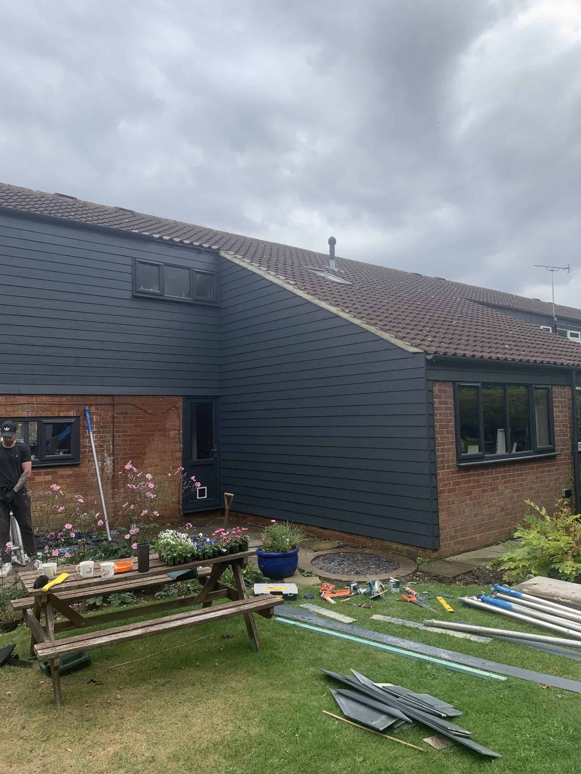 Beautiful modern cladding and roof