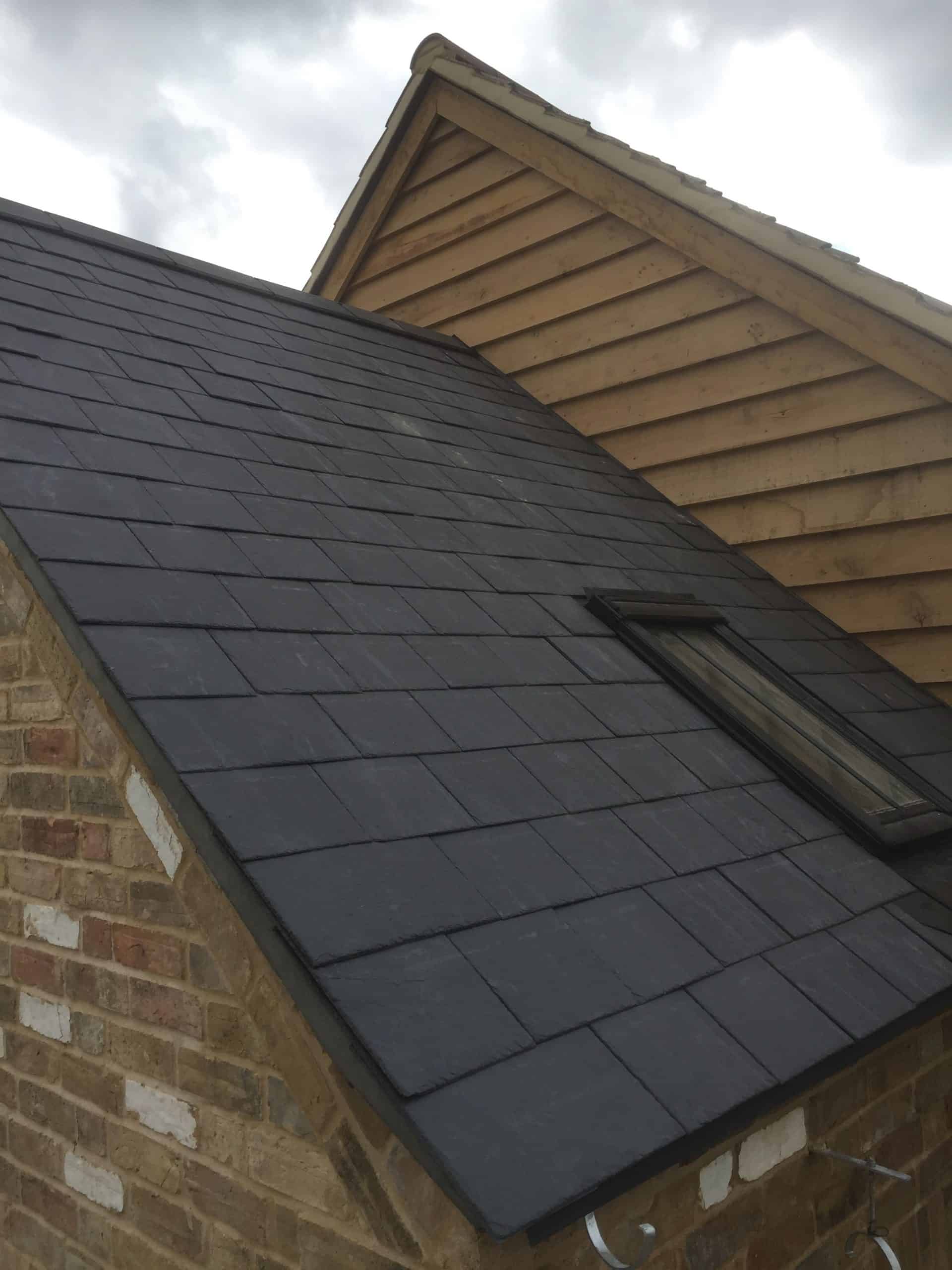 Black Roof Titles Just Installed
