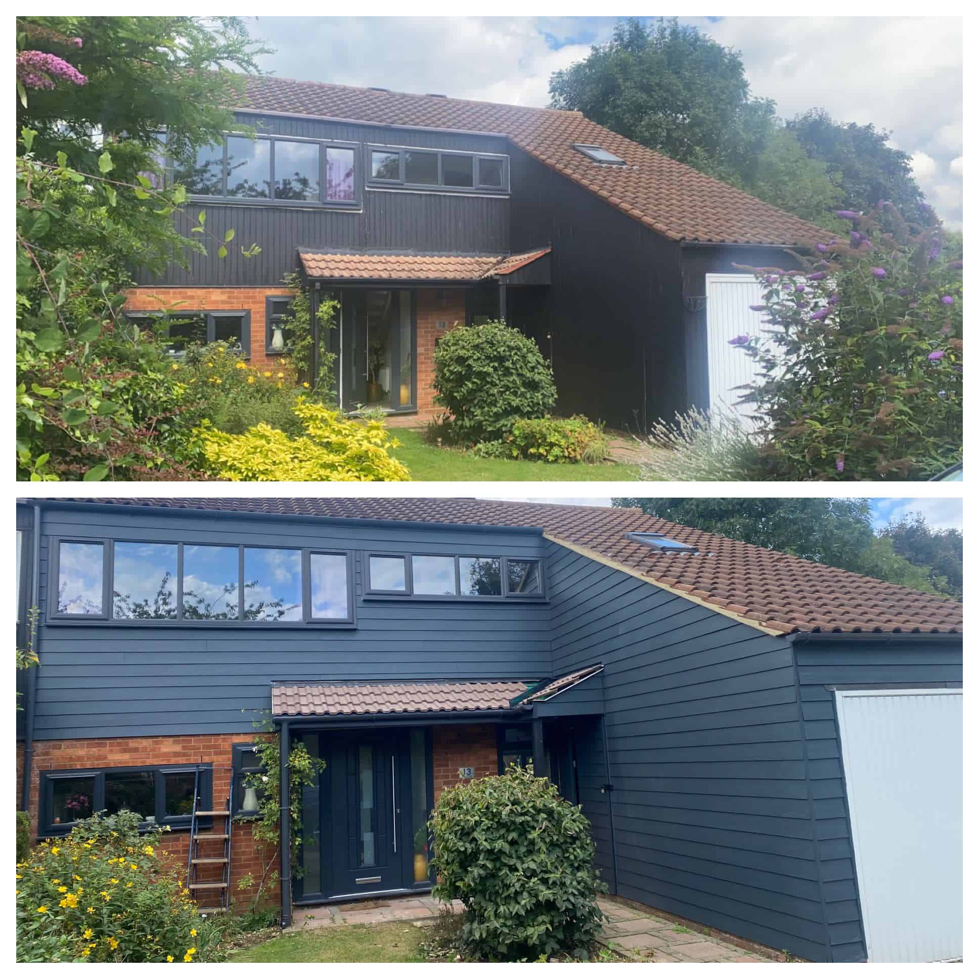Finished Roofing with black cladding