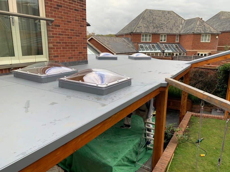 Modern Roof With Domed Skylights